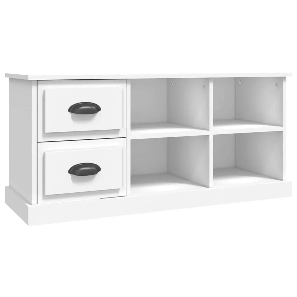 TV Cabinet White 102x35.5x47.5 cm Engineered Wood 816176