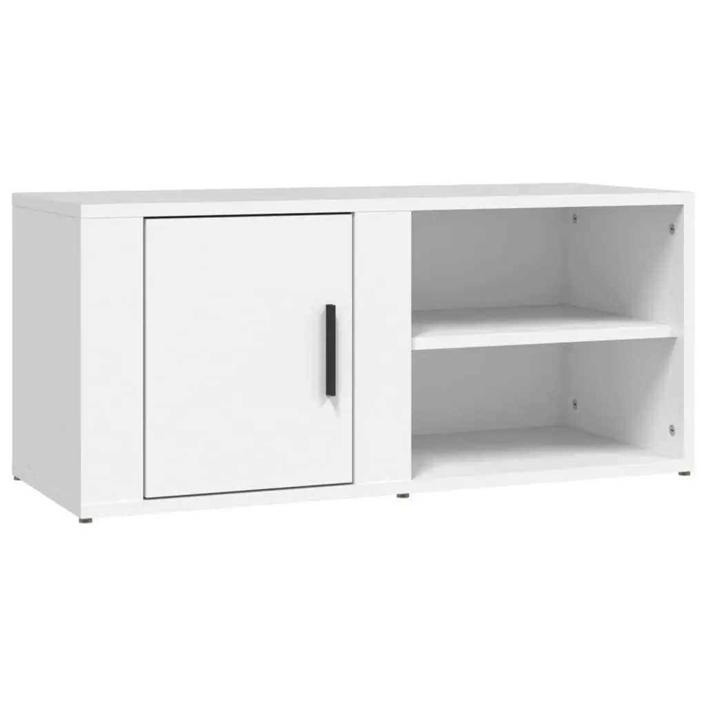 TV Cabinet White 80x31.5x36 cm Engineered Wood 819436