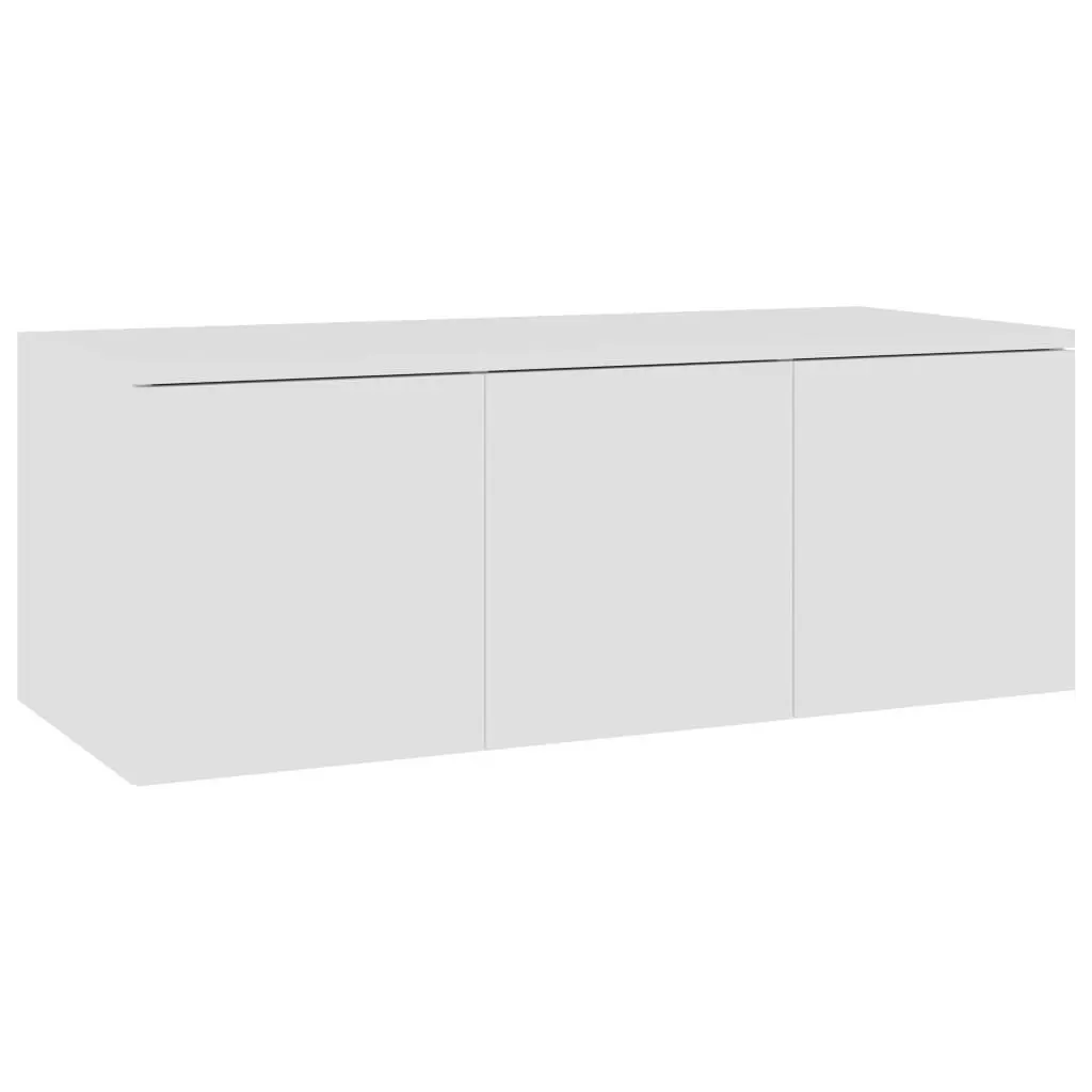 TV Cabinet White 80x34x30 cm Engineered Wood 801859