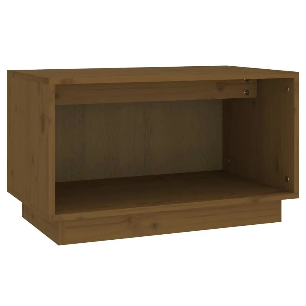 TV Cabinet Honey Brown 60x35x35 cm Solid Wood Pine 813827