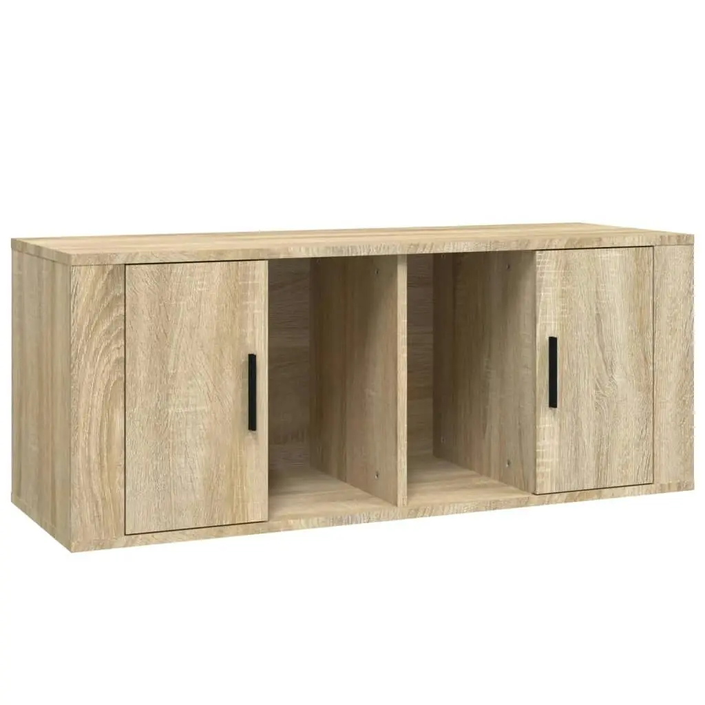 TV Cabinet Sonoma Oak 100x35x40 cm Engineered Wood 816803