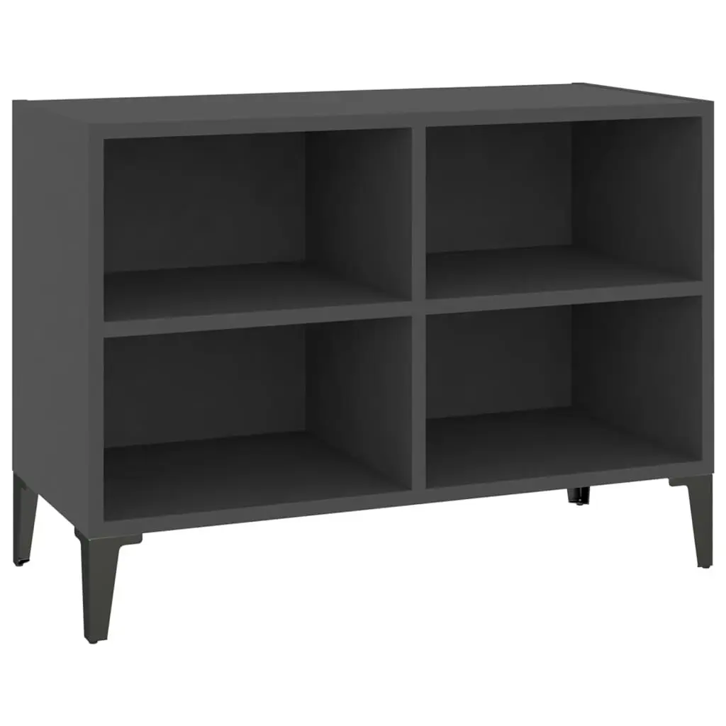 TV Cabinet with Metal Legs Grey 69.5x30x50 cm 805934