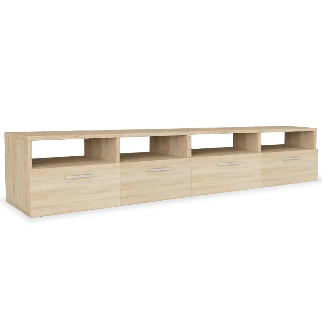 TV Cabinets 2 pcs Engineered Wood 95x35x36 cm Oak 275111