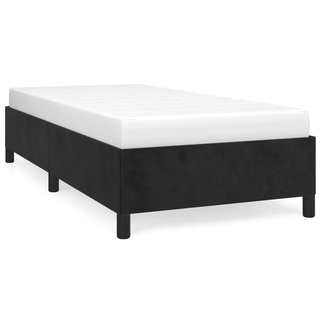 Bed Frame without Mattress Black King Single Size Velvet 355758