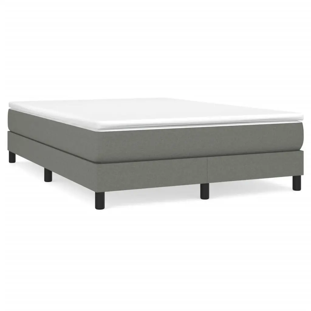 Bed Frame Dark Grey 153x203 cm Queen Size Fabric 3120558