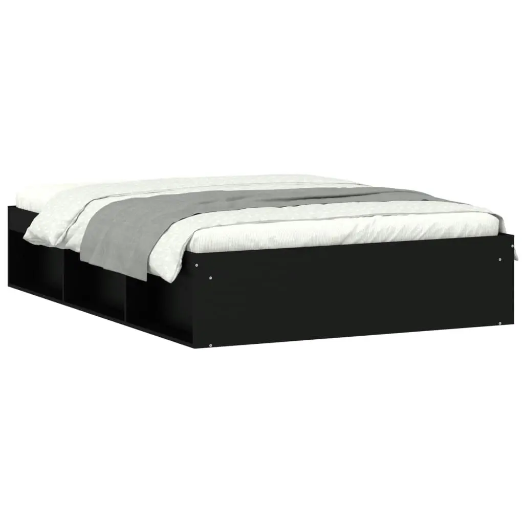 Bed Frame Black 137x187 cm Single Size 3203909