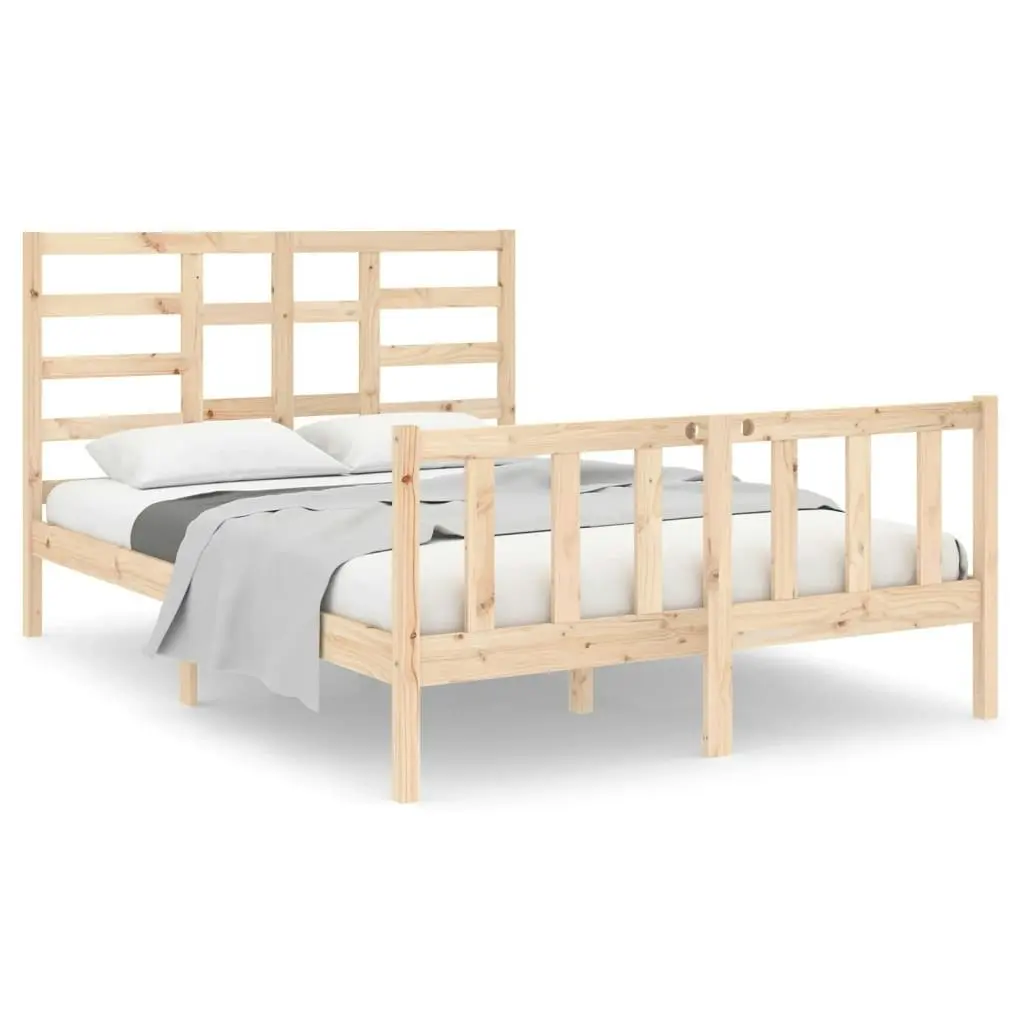 Bed Frame without Mattress Solid Wood 135x190 cm 3105900