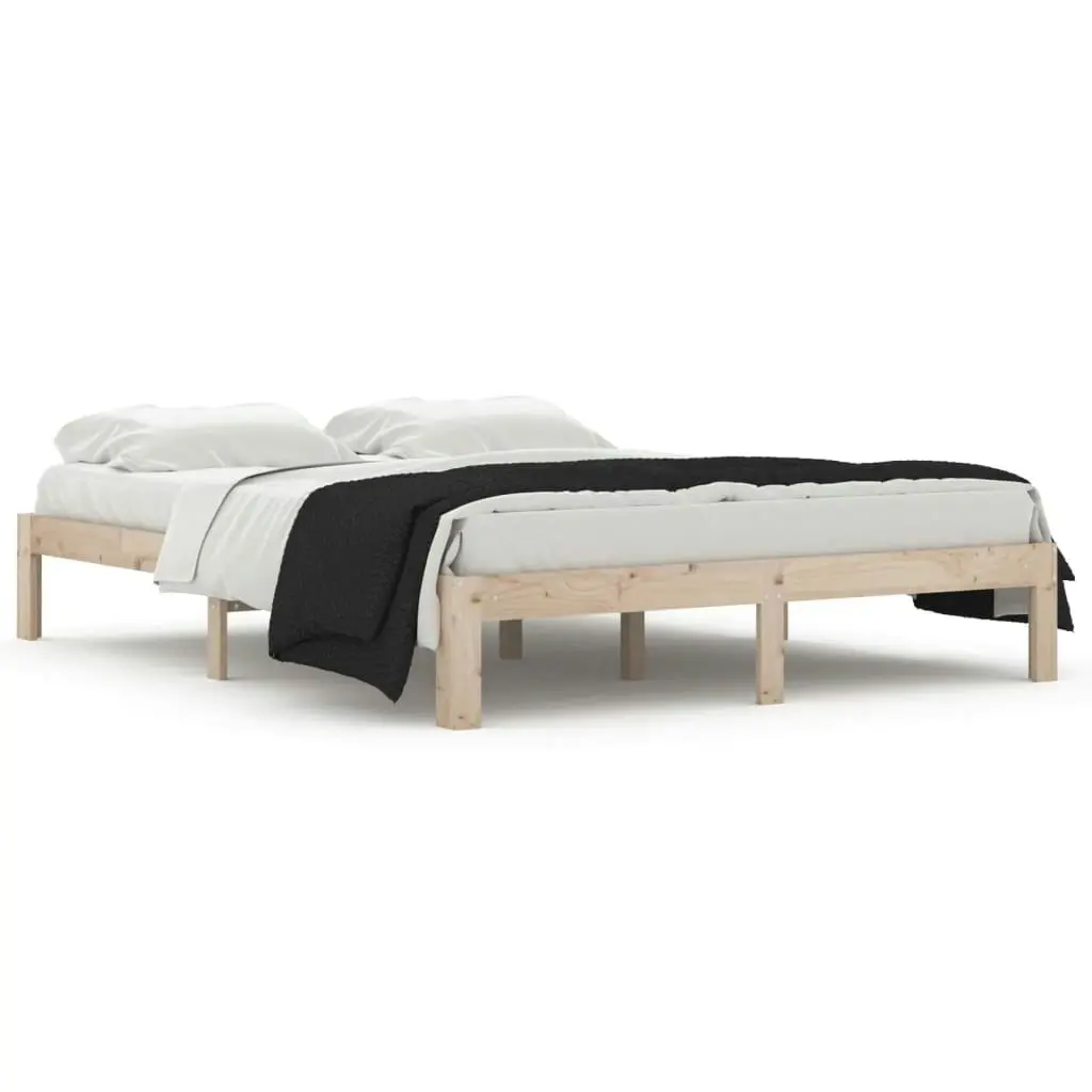 Bed Frame Solid Wood 150x200 cm 810370