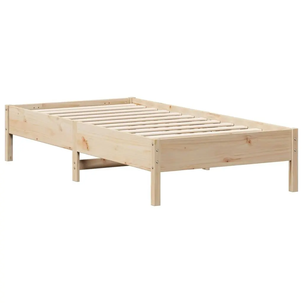 Bed Frame without Mattress 90x190 cm Solid Wood Pine 842726