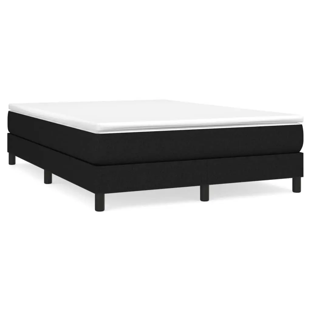 Bed Frame Black 153x203 cm Queen Size Fabric 3120559