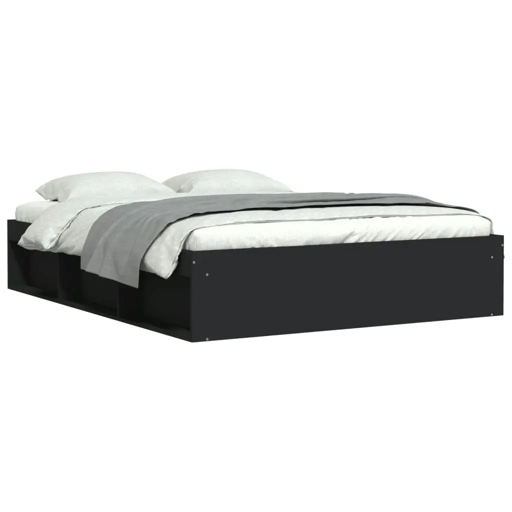 Bed Frame Black 150x200 cm 3203867