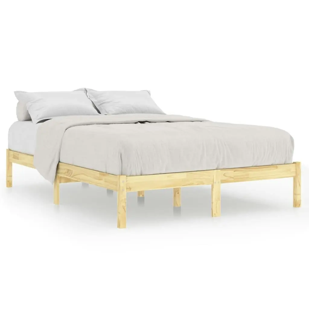 Bed Frame Solid Wood 183x203 cm King Size 810032