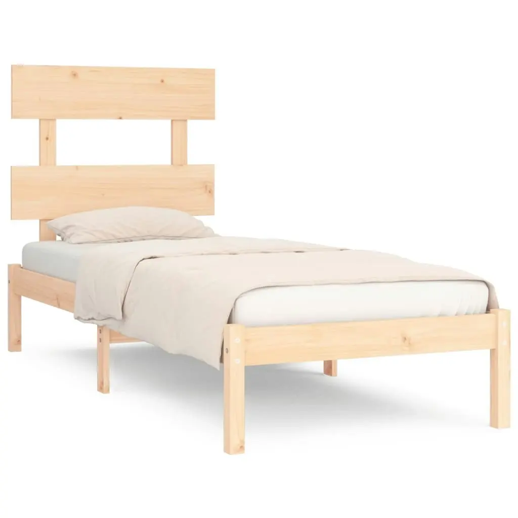 Bed Frame Solid Wood 92x187 cm Single Size 3104638