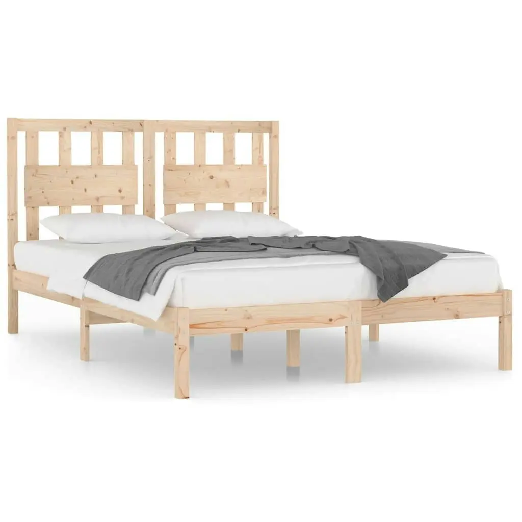 Bed Frame without Mattress Solid Wood 135x190 cm 3103908