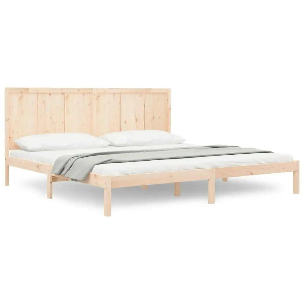 Bed Frame without Mattress 183x203 cm King Solid Wood Pine 3105745