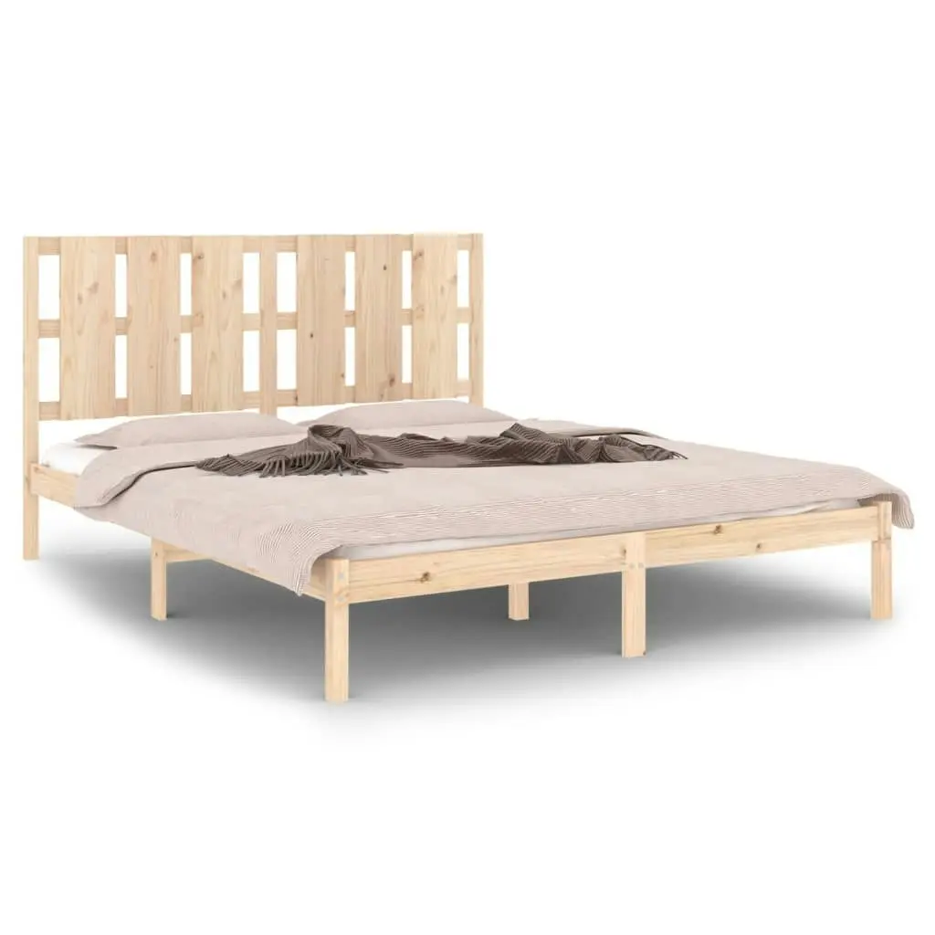 Bed Frame Solid Wood 153x203 cm Queen Size 3105605