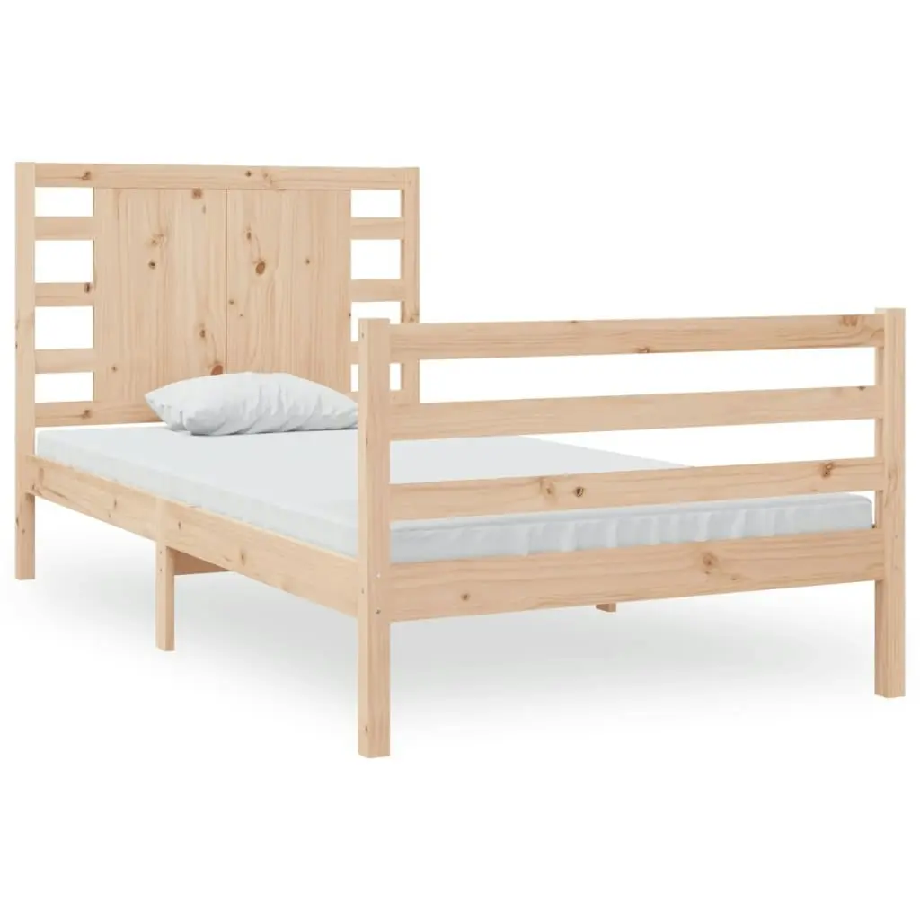 Bed Frame without Mattress 90x190 cm Solid Wood Pine 3104248