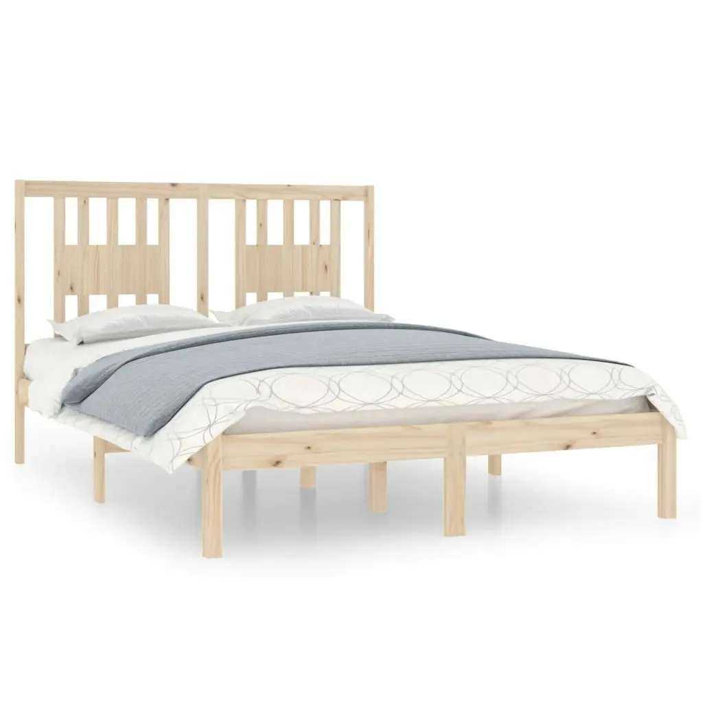 Bed Frame without Mattress Solid Wood 135x190 cm 3104038