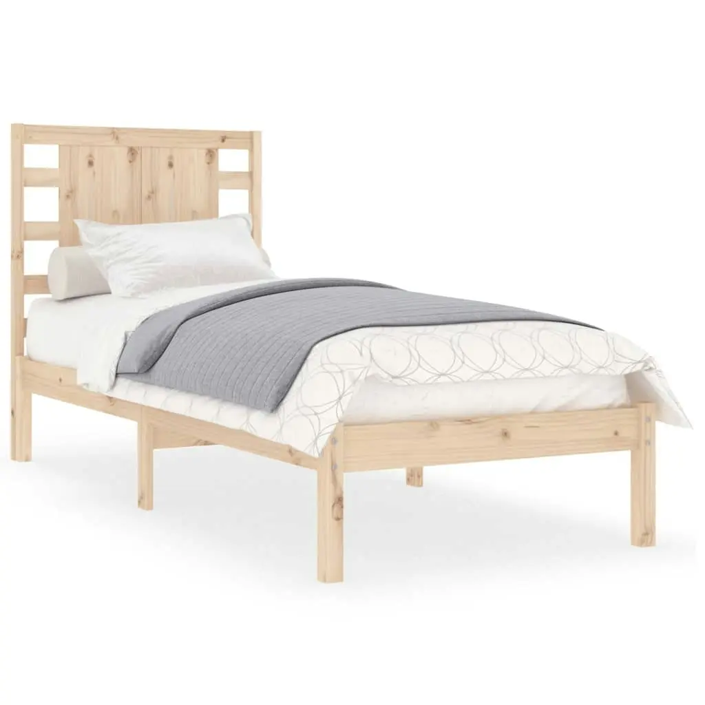 Bed Frame without Mattress 90x190 cm Solid Wood 3104183