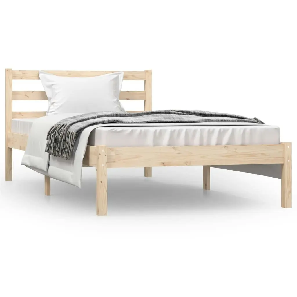 Bed Frame Solid Wood Pine 92x187 cm Single Size 810395