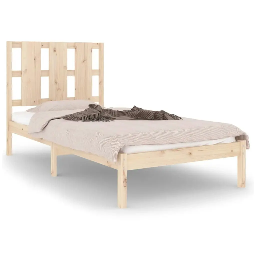 Bed Frame Solid Wood 92x187 cm Single Size 3105565