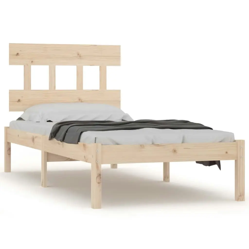 Bed Frame Solid Wood 92x187 cm Single Size 3104703