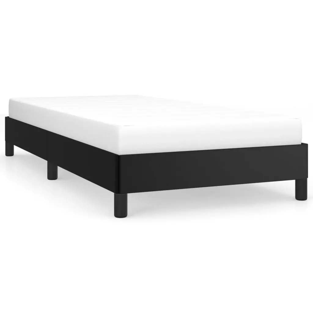 Bed Frame without Mattress Black King Single Faux Leather 355755