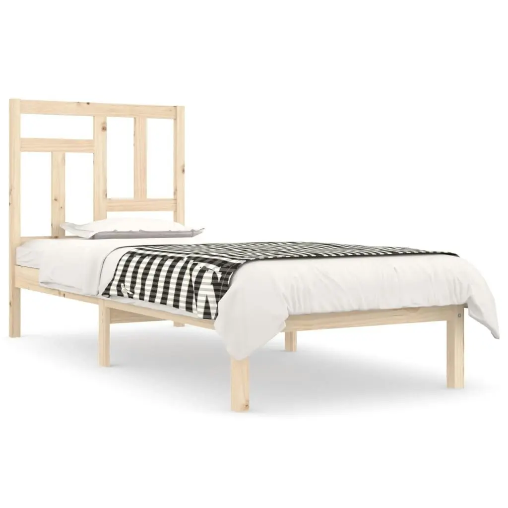 Bed Frame without Mattress 90x190 cm Solid Wood Pine 3104508