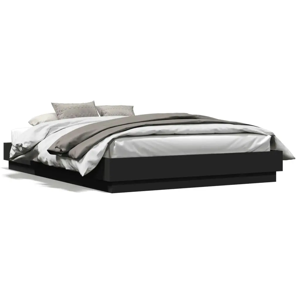 Bed Frame without Mattress Black 150x200 cm 3209850