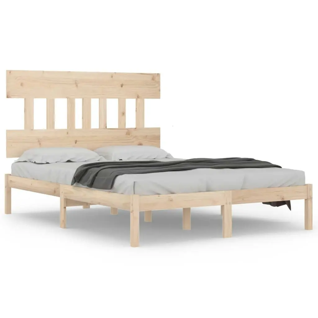 Bed Frame Solid Wood 153x203 cm Queen Size 3104743