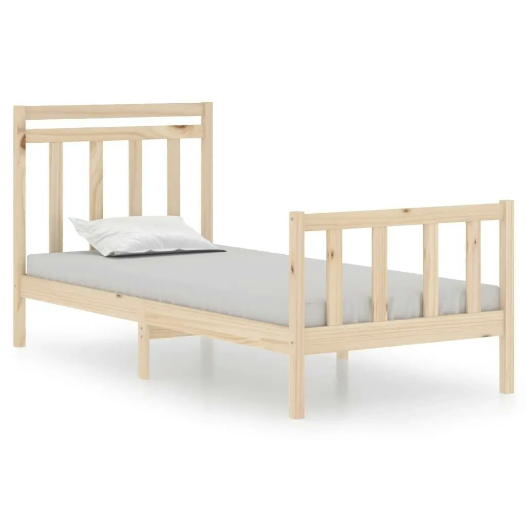 Bed Frame without Mattress 90x190 cm Solid Wood 3105345