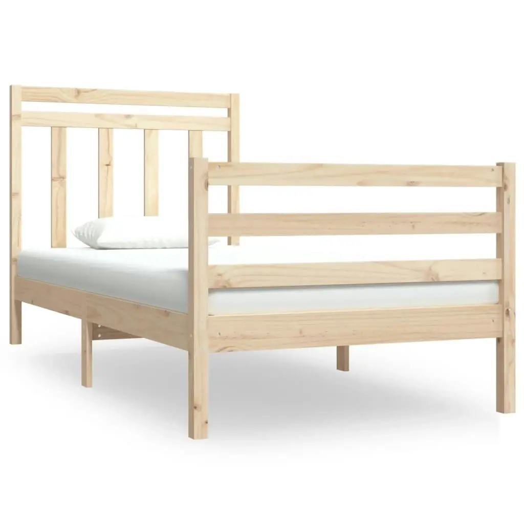 Bed Frame Solid Wood 92x187 cm Single Size 3105280