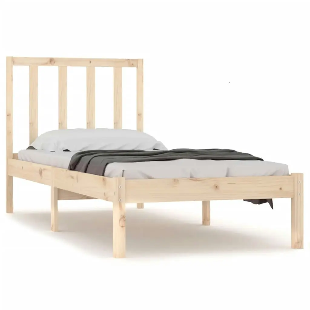 Bed Frame without Mattress Solid Wood Pine 90x190 cm 3105101