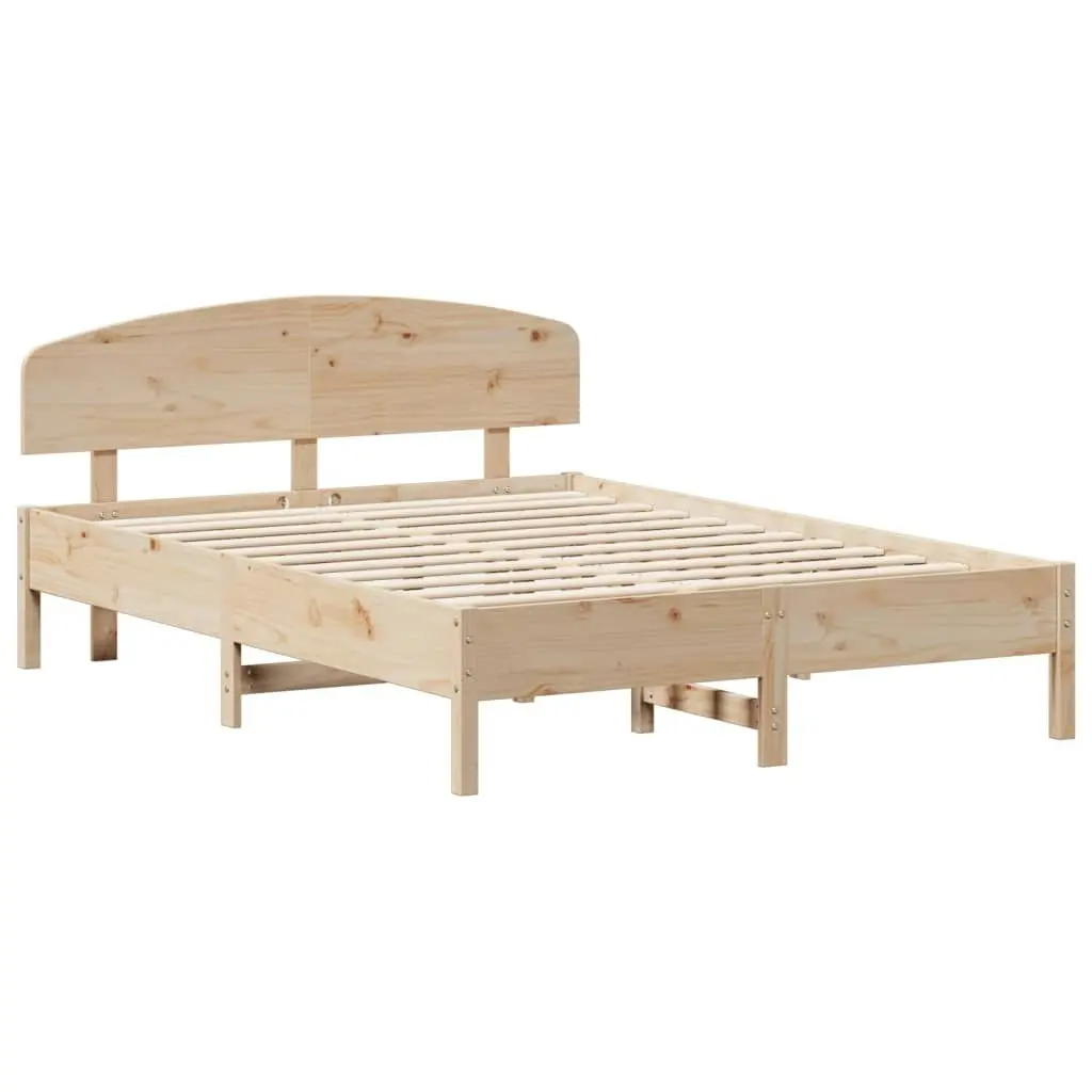 Bed Frame without Mattress 150x200 cm Solid Wood Pine 3207205