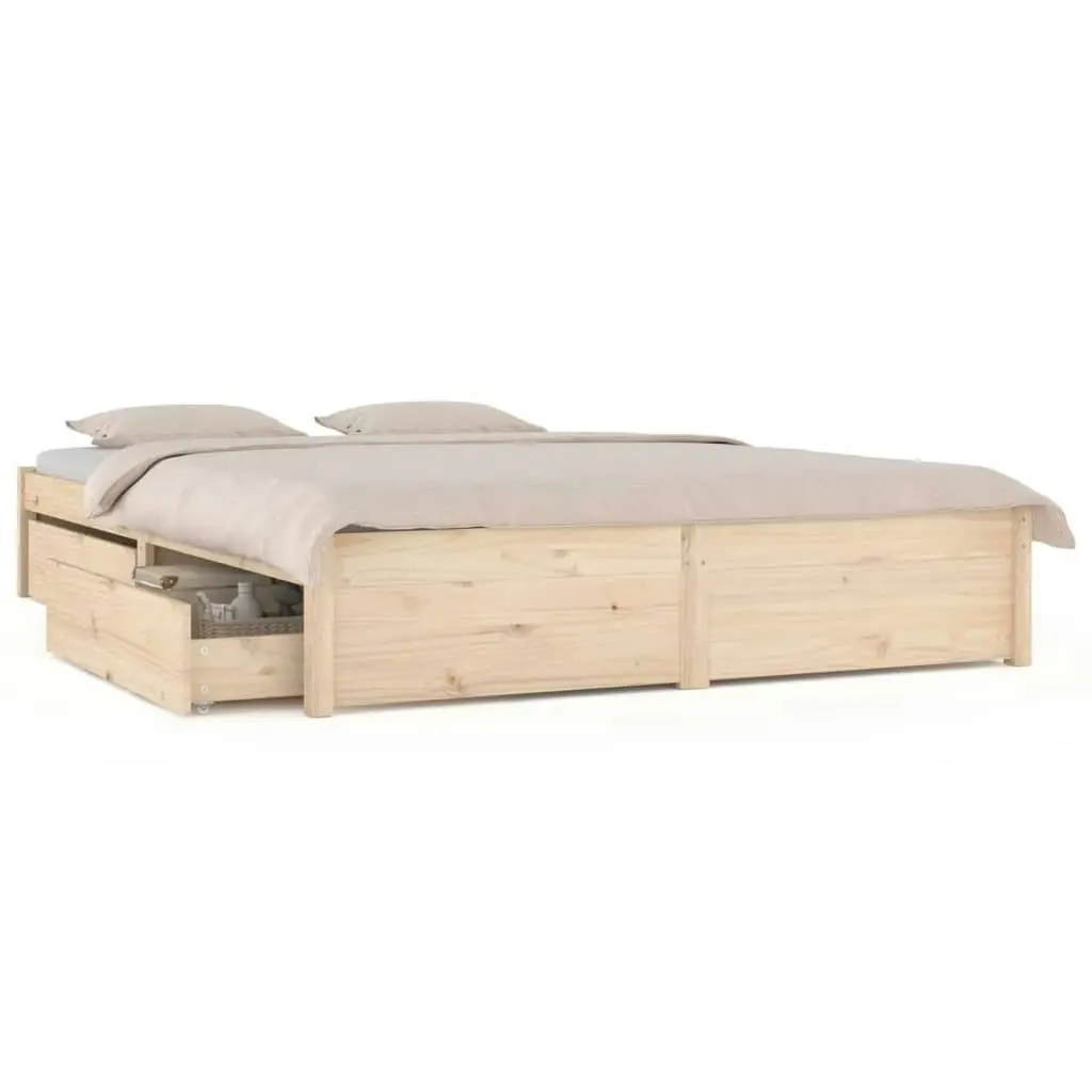 Bed Frame with Drawers 183x203 cm King Size 3103528