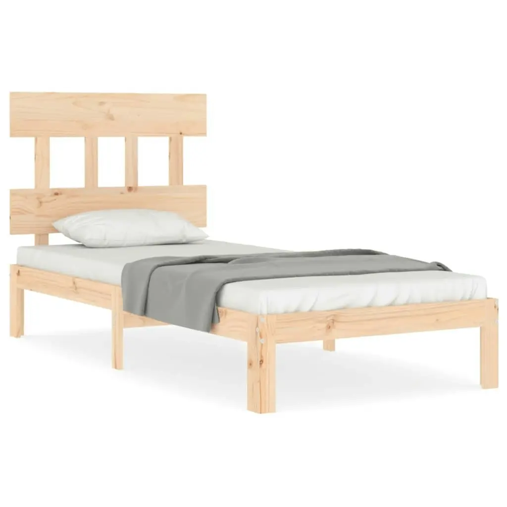 Bed Frame without Mattress 90x190 cm Solid Wood Pine 3193561