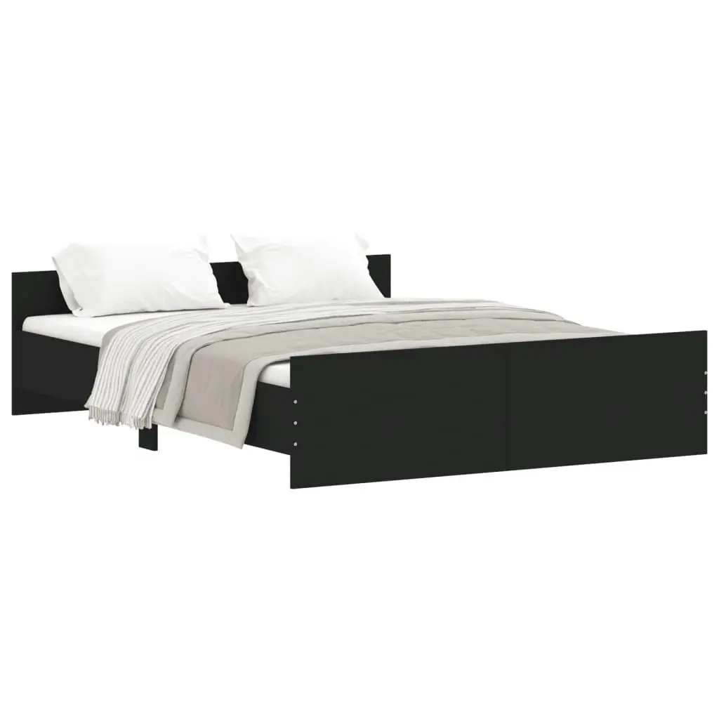 Bed Frame without Mattress Black 150x200 cm 3203755