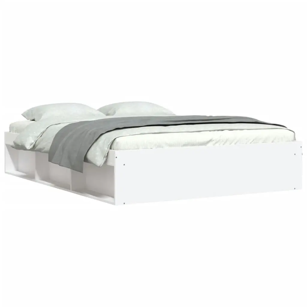 Bed Frame White 150x200 cm 3203866