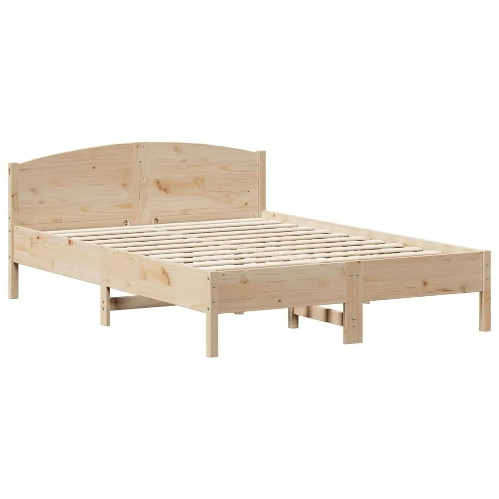 Bed Frame without Mattress 150x200 cm Solid Wood Pine 3216197