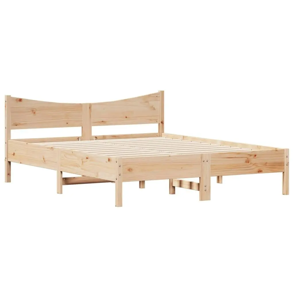 Bed Frame without Mattress 150x200 cm Solid Wood Pine 3216366