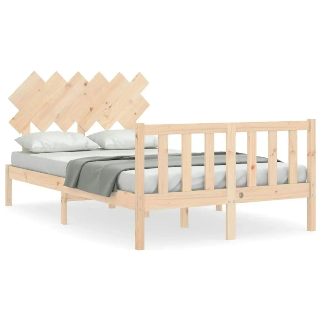 Bed Frame without Mattress 135x190 cm Solid Wood Pine 3193441