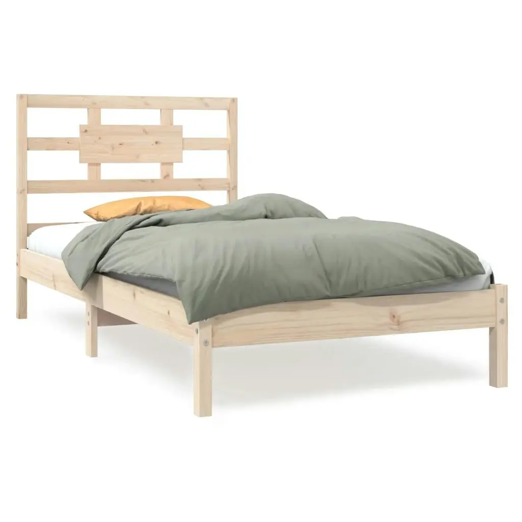 Bed Frame without Mattress 90x190 cm Solid Wood 3105630