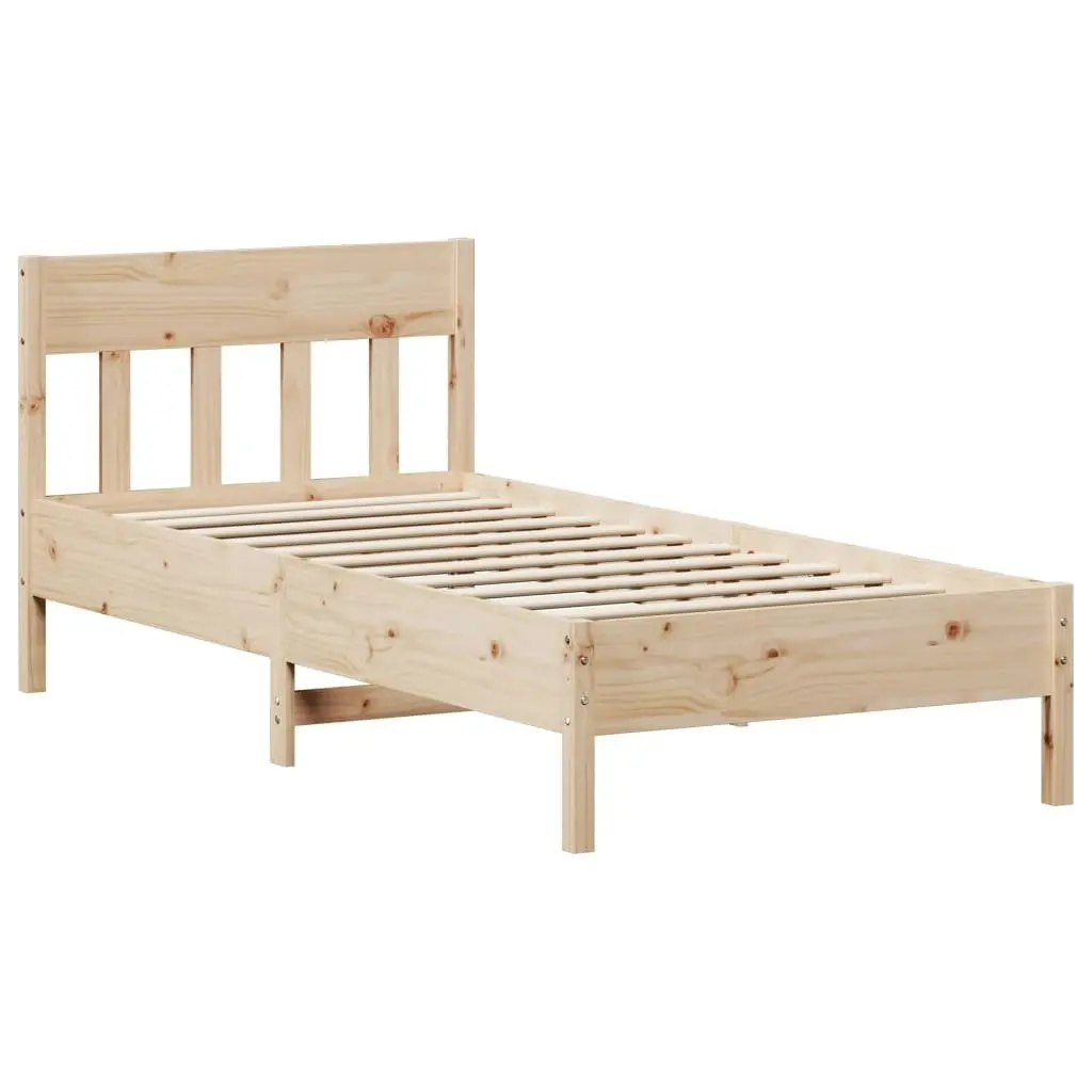 Bed Frame without Mattress 90x190 cm Solid Wood Pine 842674