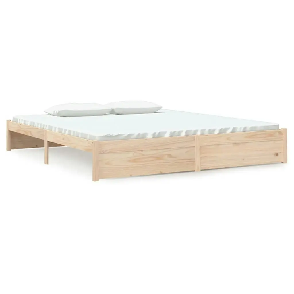 Bed Frame Solid Wood 183x203 cm King Size 814964