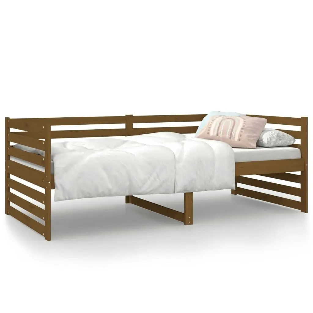 Day Bed without Mattress Honey Brown 90x190 cm Solid Wood Pine 814652