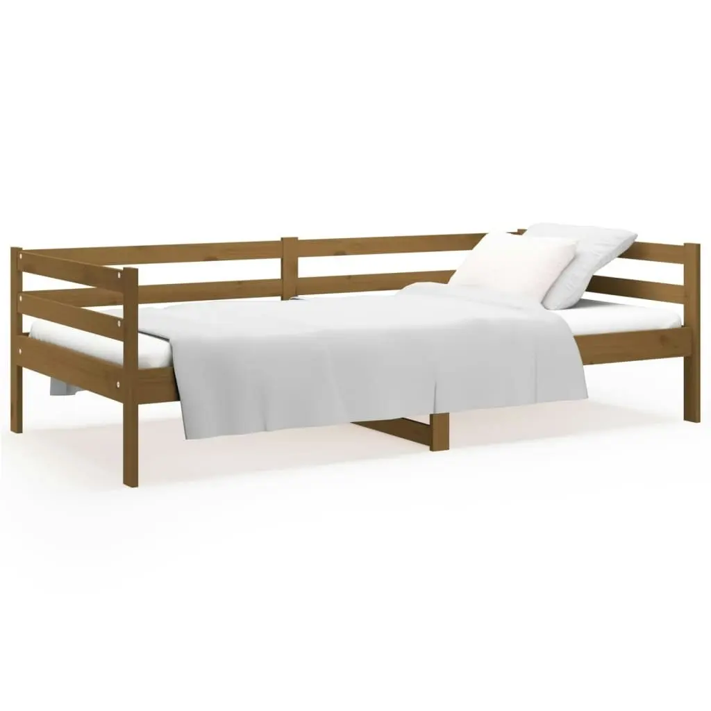 Day Bed Honey Brown 92x187 cm Single Size Solid Wood Pine 814637