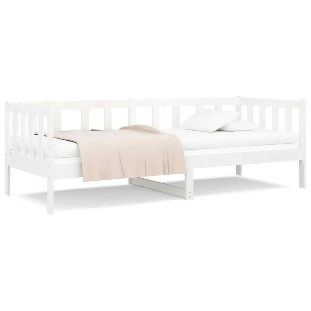 Day Bed without Mattress White 90x190 cm Solid Wood Pine 814645