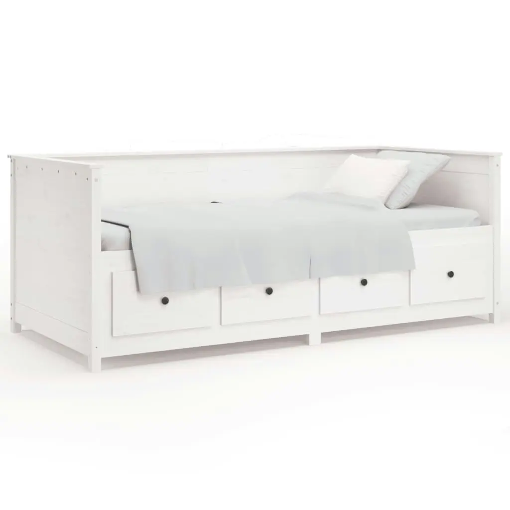 Day Bed White 80x200 cm Solid Wood Pine 820907