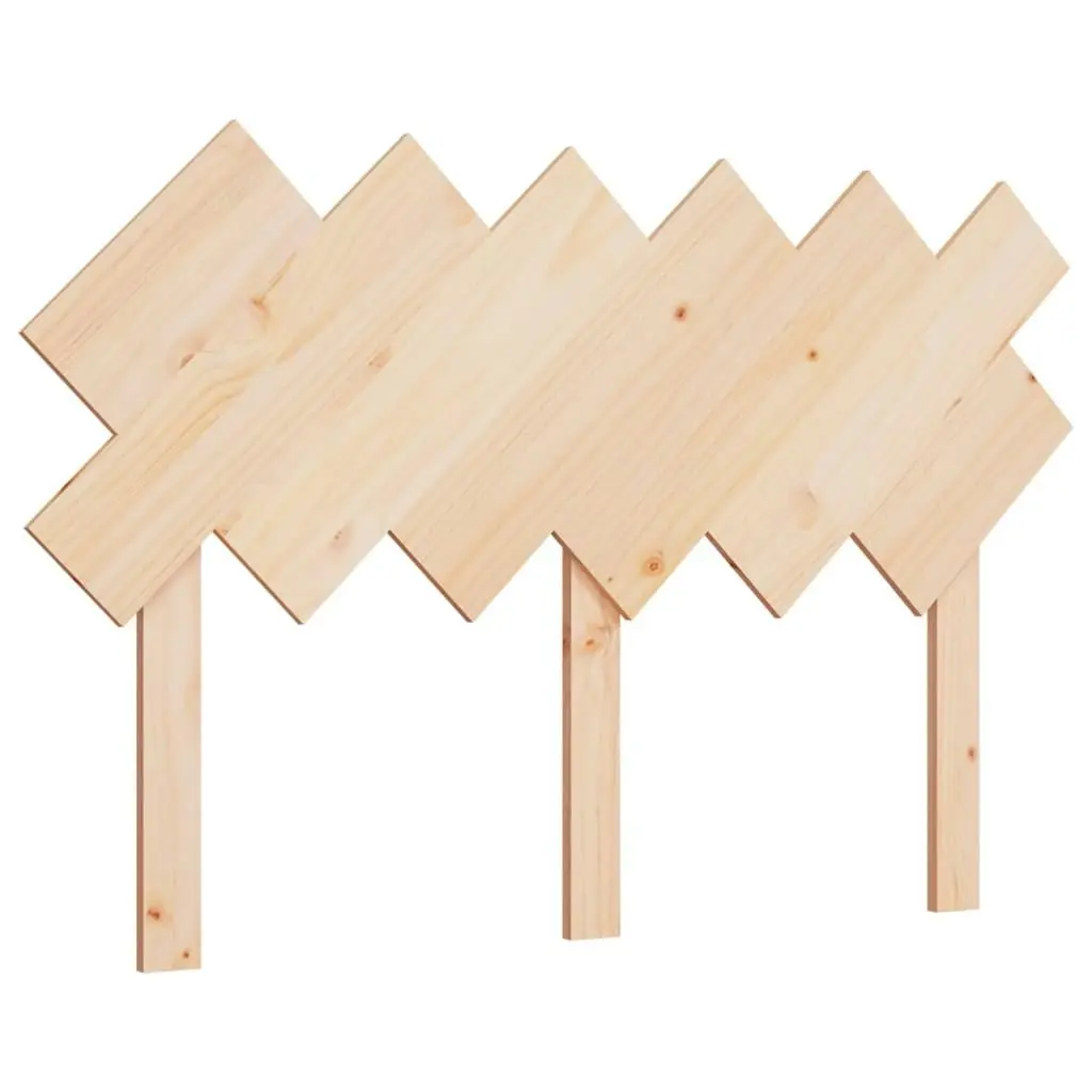 Bed Headboard 132 cm Solid Wood Pine 819215