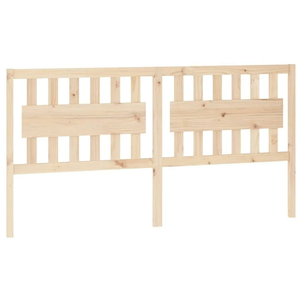 Bed Headboard 185.5 cm Solid Wood Pine 818585